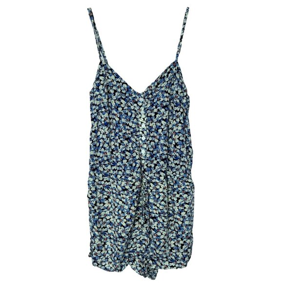 Ralph Lauren Denim & Supply Women's Floral Romper Sleeveless Button-Front Sz S - Picture 1 of 4